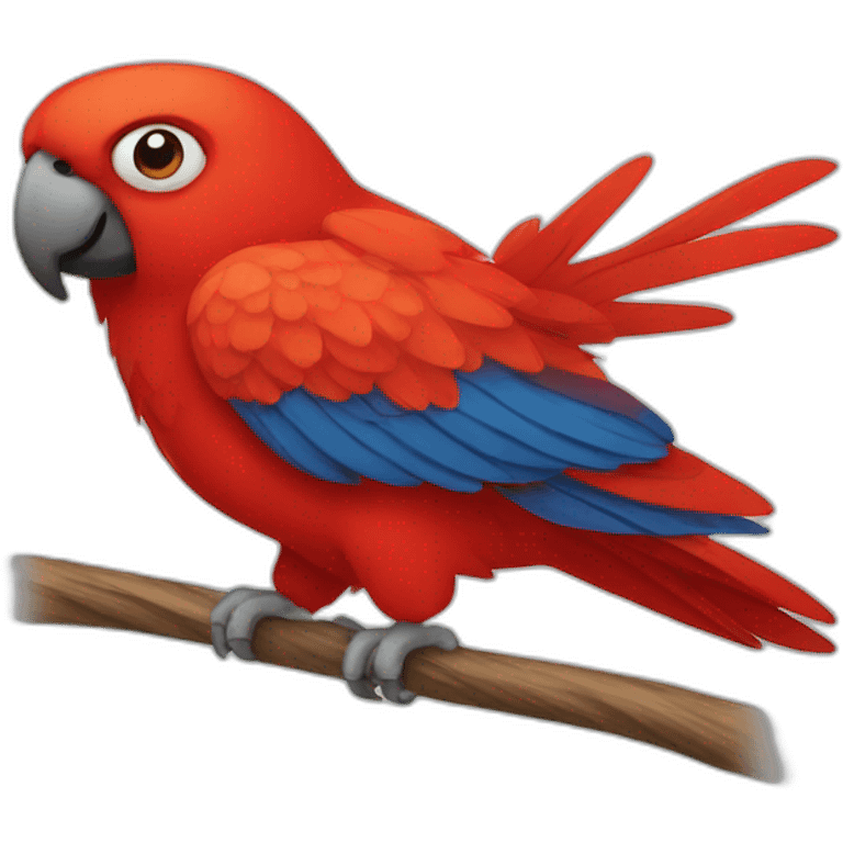 Red parrot emoji