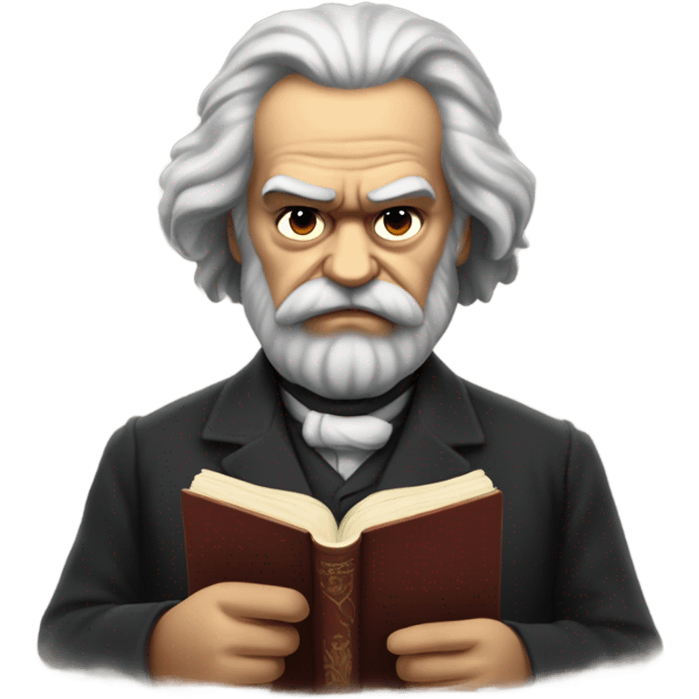 angry karl marx reading emoji