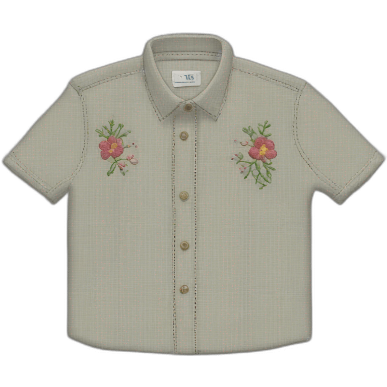 Embroidered shirt emoji