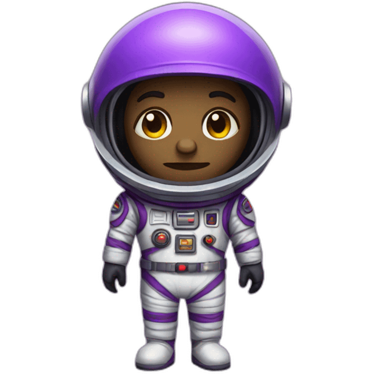 Purple astronaut villain emoji