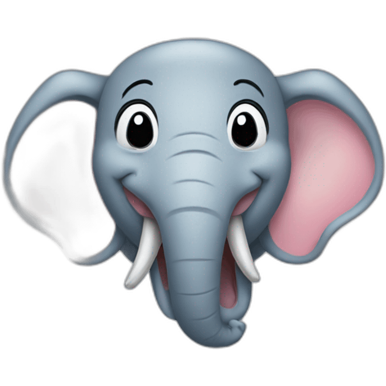 laughing elephant with tears emoji