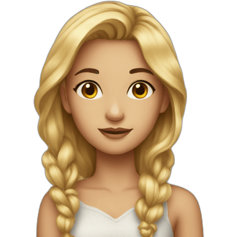 A beautiful girl  emoji