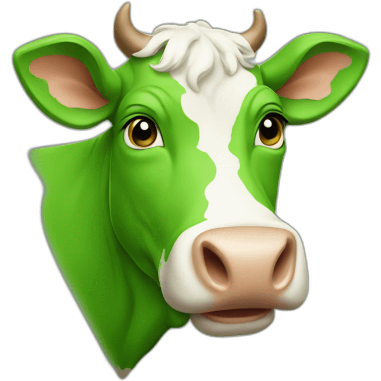 Green cow emoji