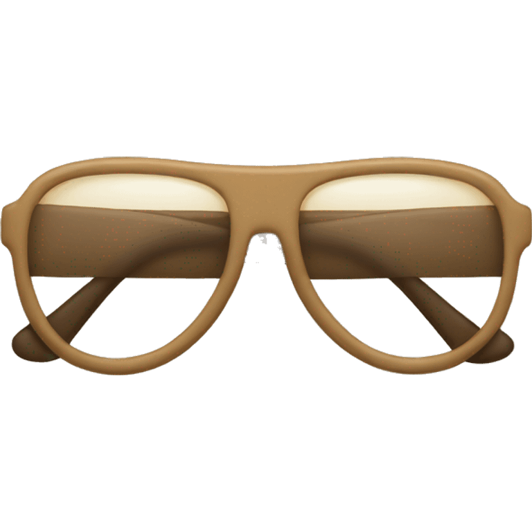 beige glasses emoji