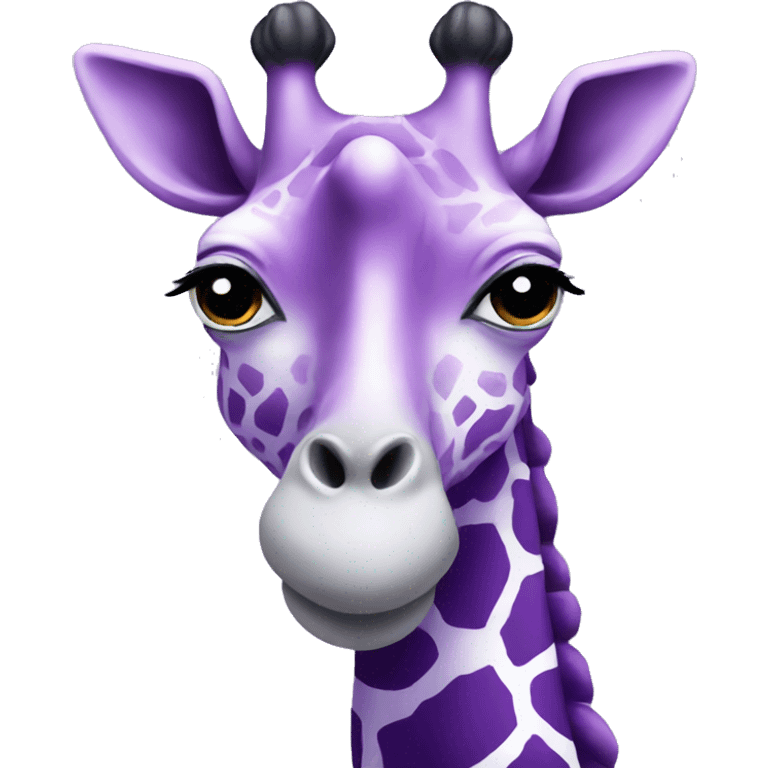 Purple giraffe emoji