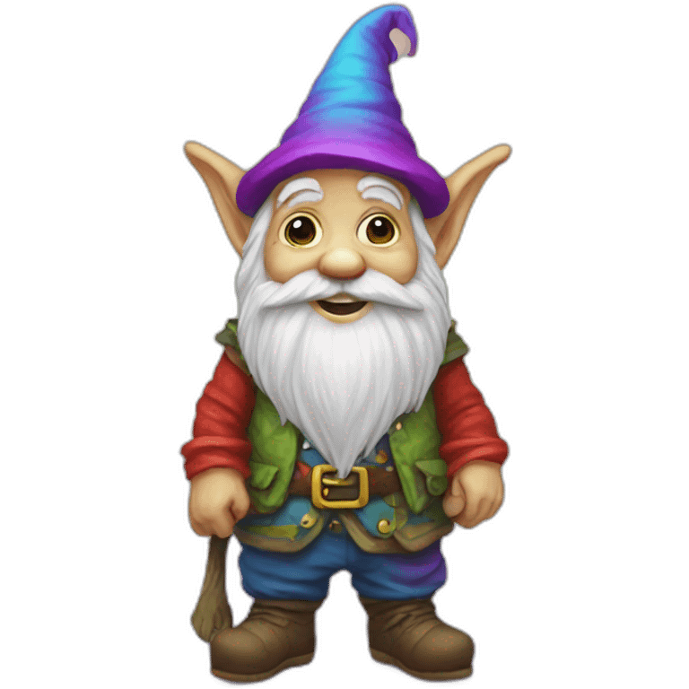 Psychedelic gnome emoji