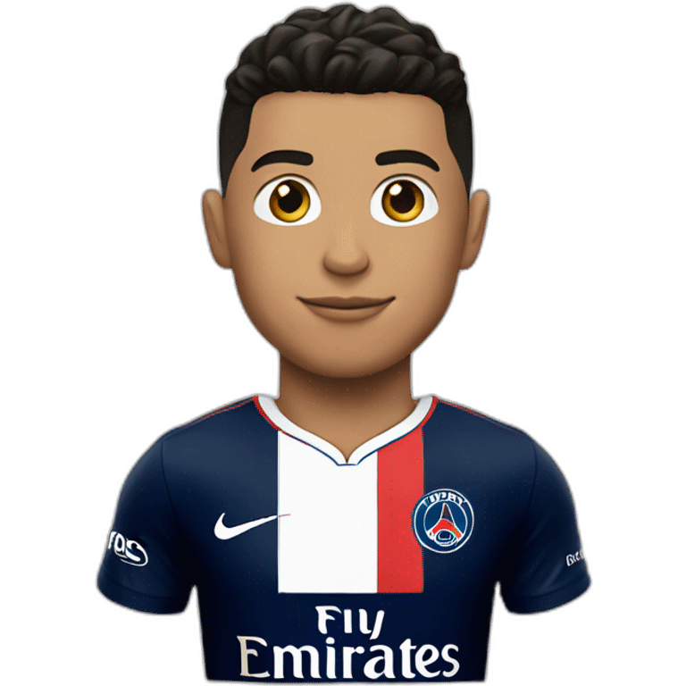 Ronaldo avec le maillot du PSG emoji