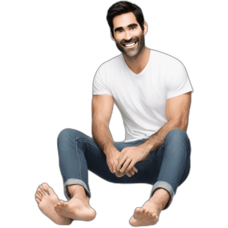 tyler hoechlin barefoot emoji