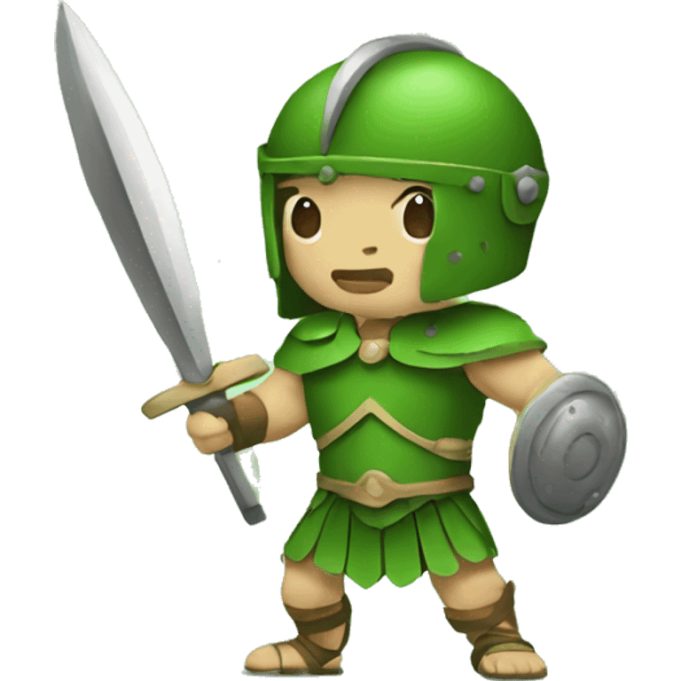 Gladiator, green emoji