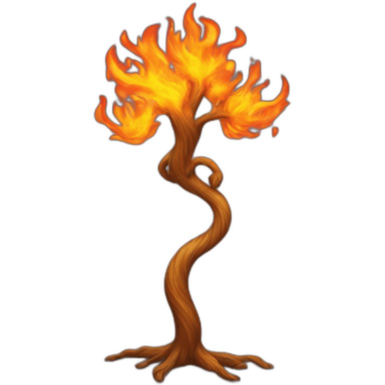 flaming dancing tree emoji