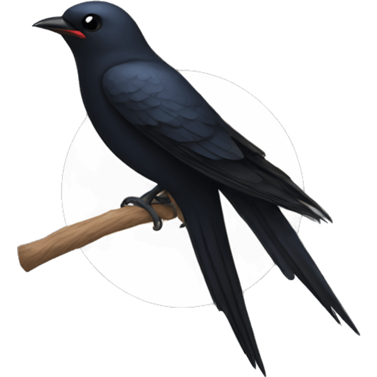 symbol black swallow emoji