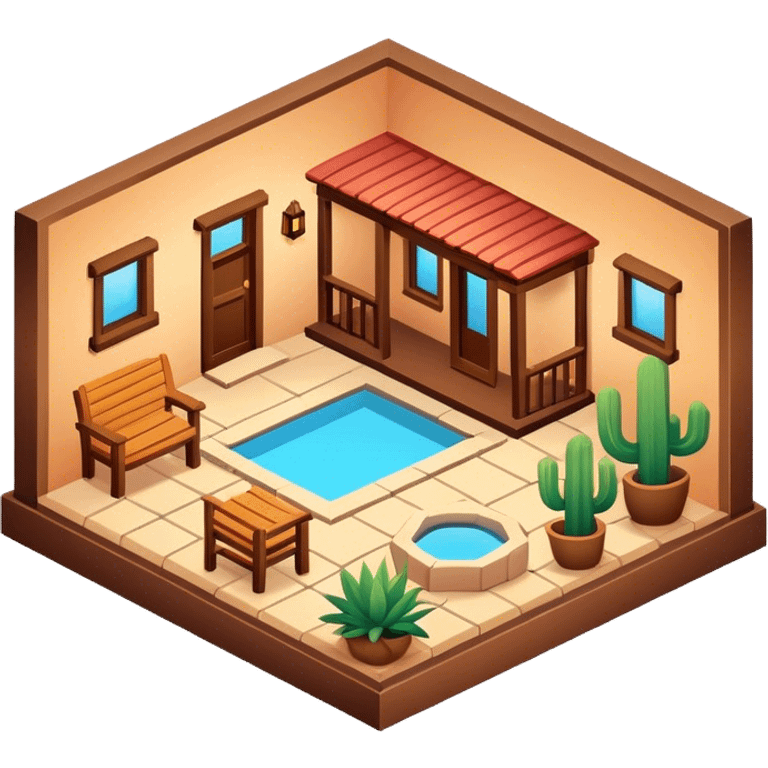 Isometric southwestern home  emoji