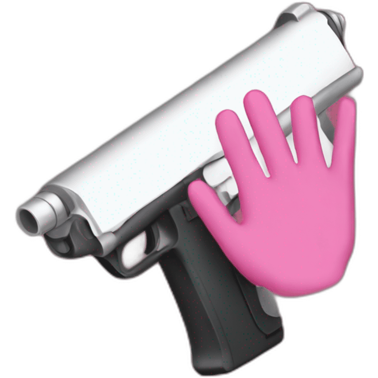 spy pink hand emoji