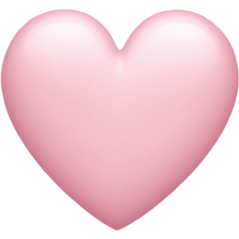 Pastel pink heart emoji