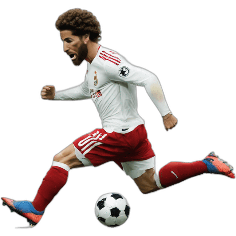 sergio ramos 2 footing salah emoji