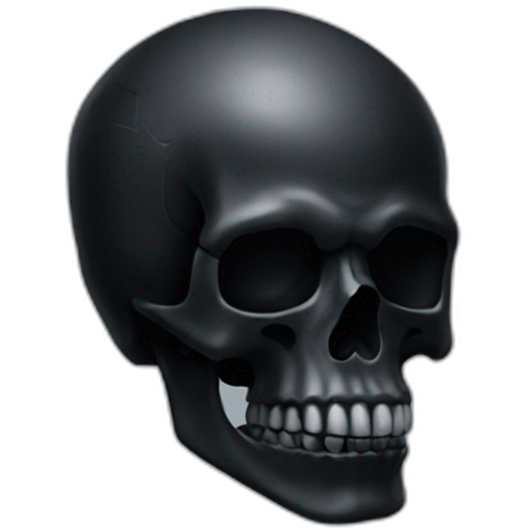 deep black skull emoji