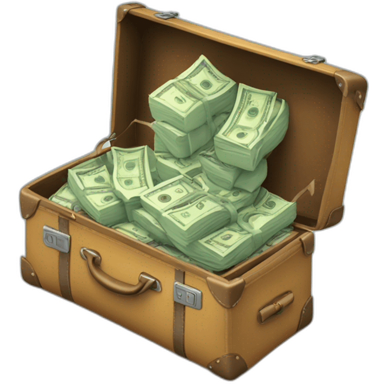 a-flying-suitcase-with-money emoji