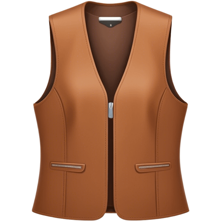 A sleek women's vest with a modern, minimalistic design emoji