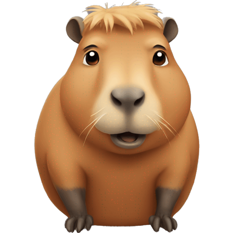 Capybara looking confused emoji