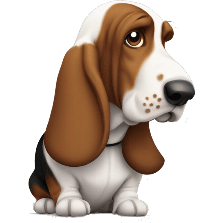 Thug basset hound emoji