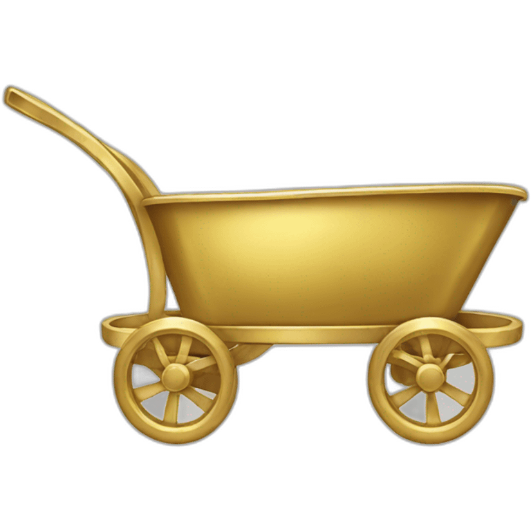 Gold cart emoji