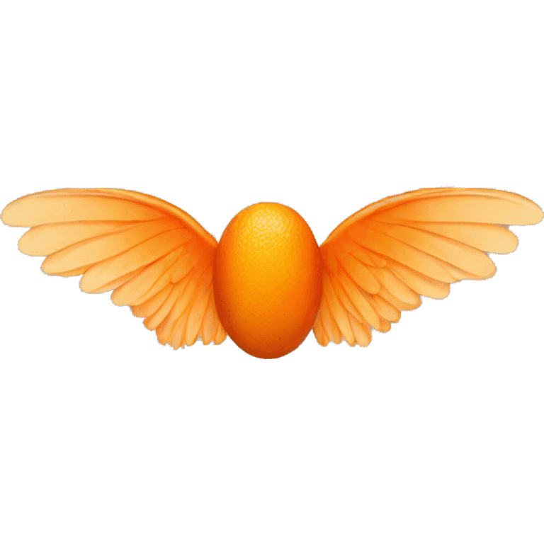 Orange wings emoji