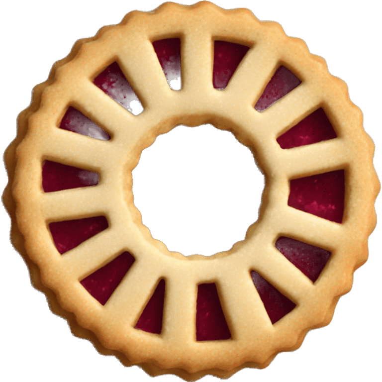 Linzer cookie emoji