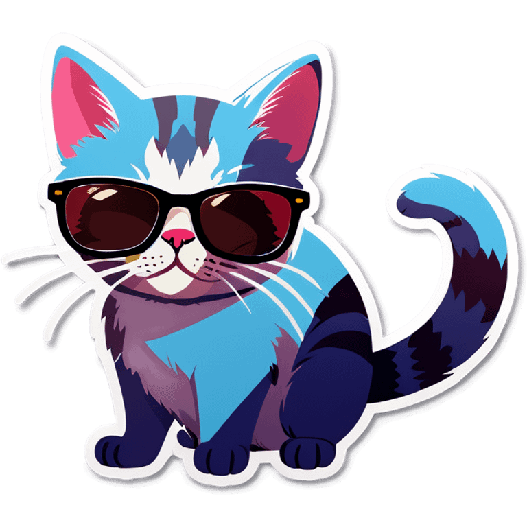 Cat with sunglasses emoji