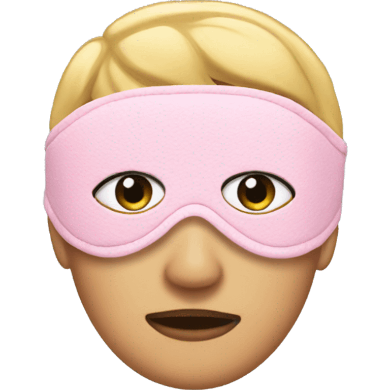 Pink Sleep Mask Winter emoji