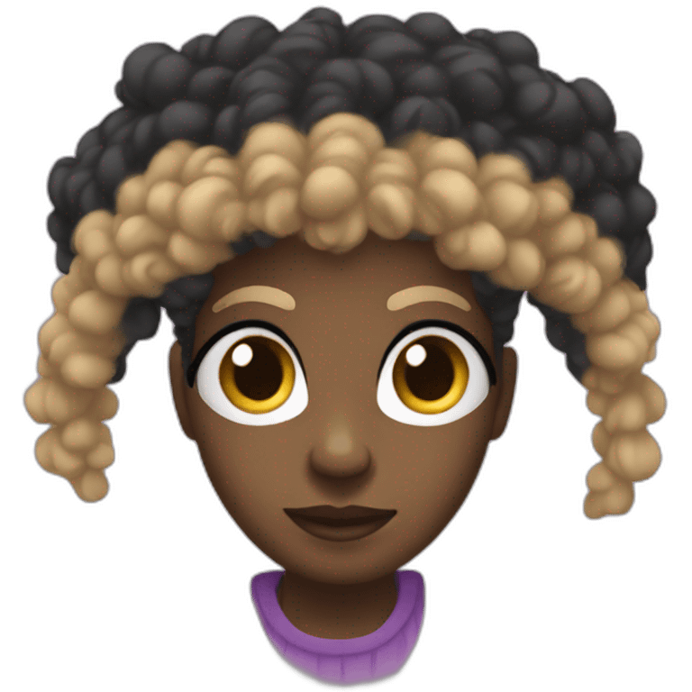 Metisse afro emoji