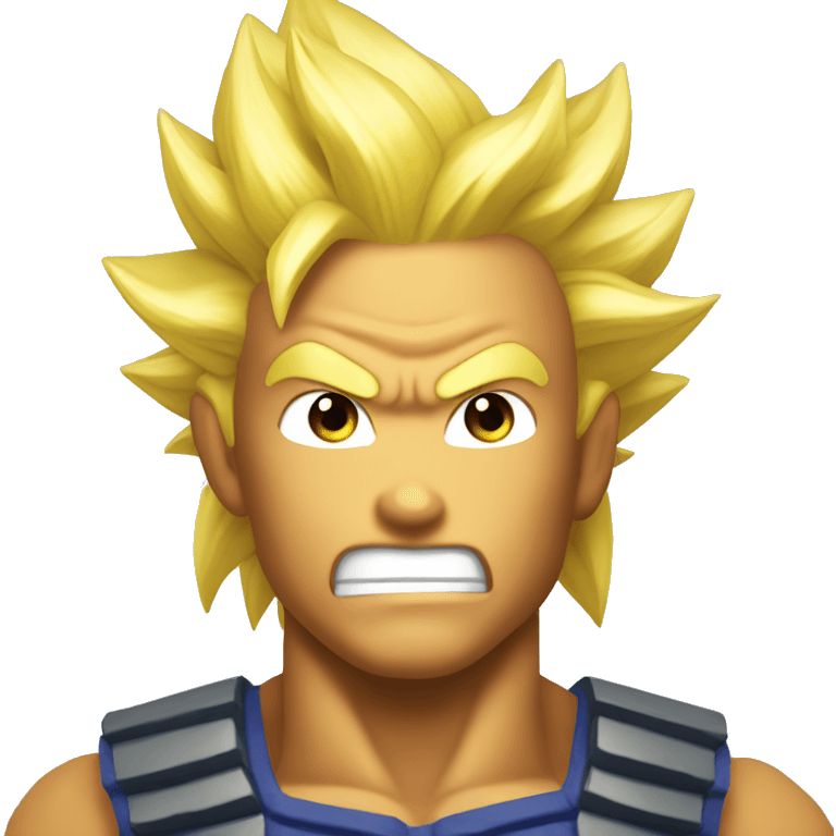 Super saiyan power up emoji