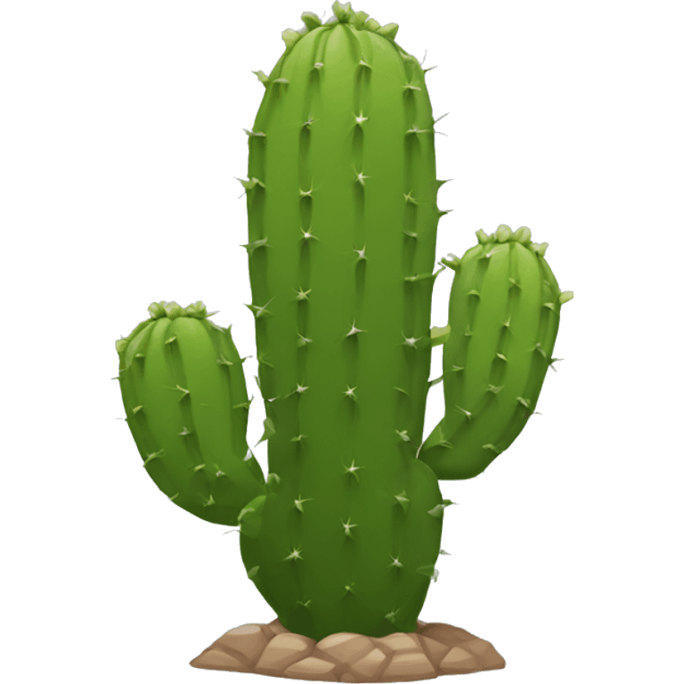 single flat Nopal without pot emoji