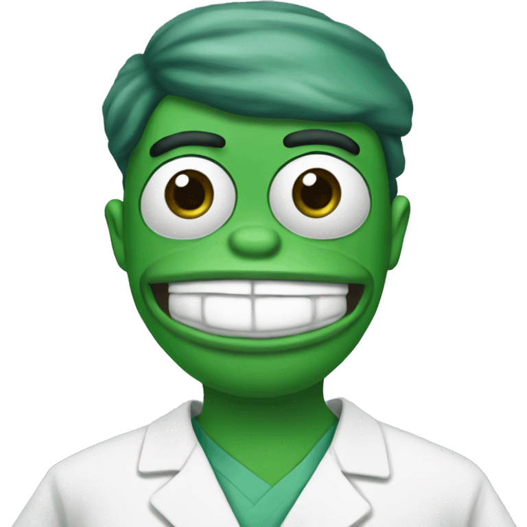 Pepe the frog in scrubs  emoji