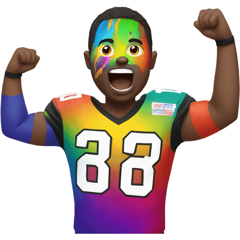 Super Bowl fan emoji