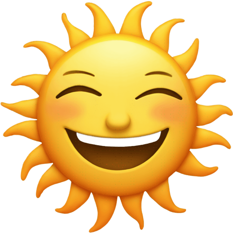 a whimsmical sun set emoji