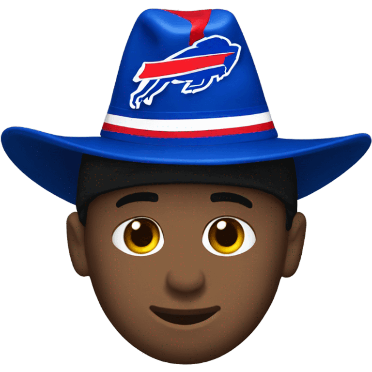 Messi with Buffalo Bills hat emoji