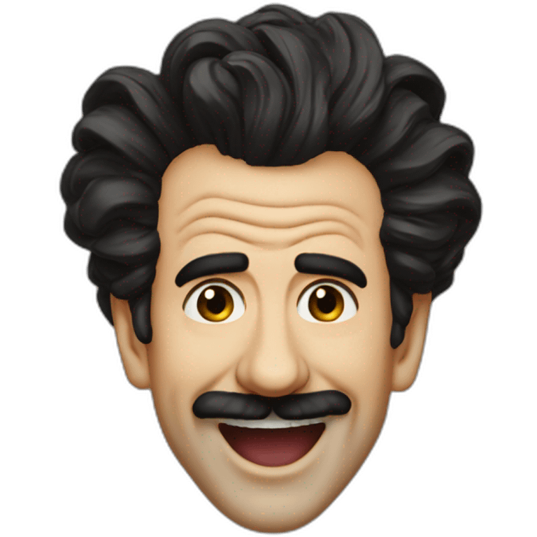 borat laughing, tears running down his face emoji