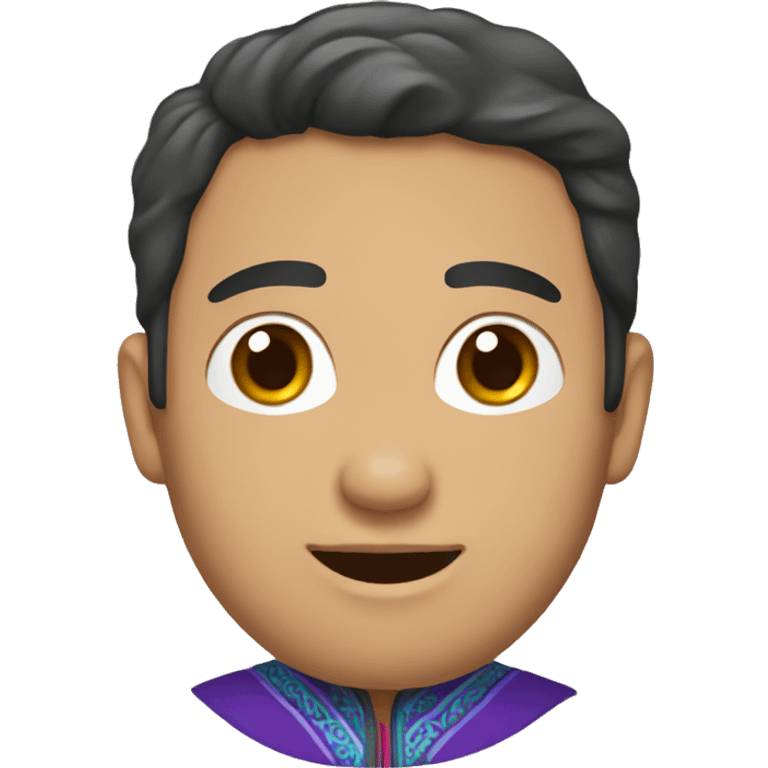 Spanish male wearing Mongolian outfit emoji