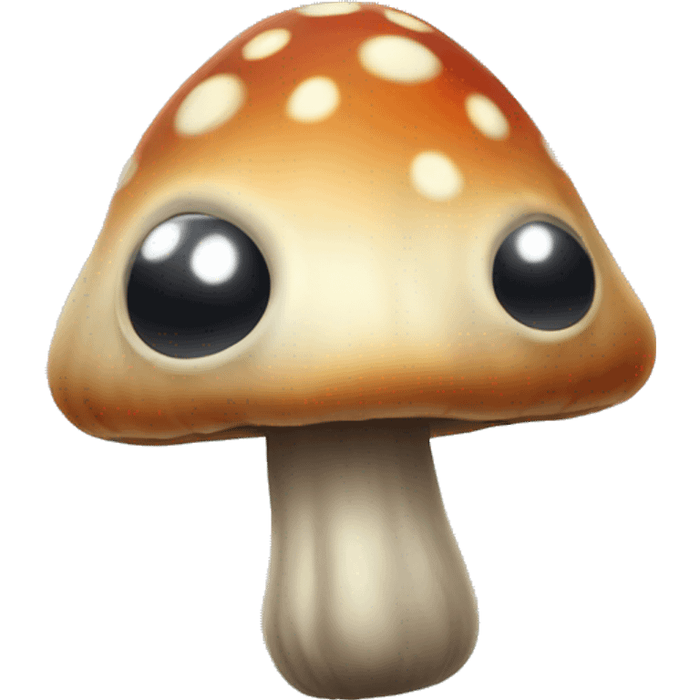 spooky mushroom with eyes emoji