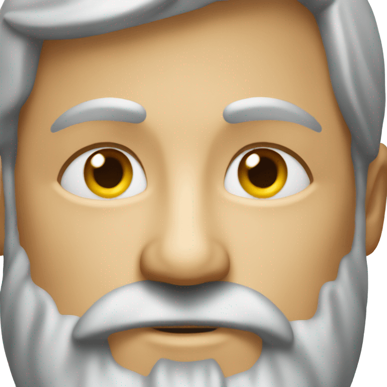 realistic portrait of bearded man emoji