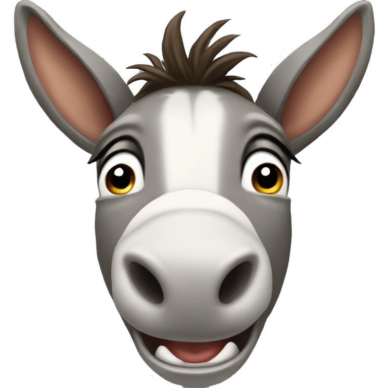 donkey mouth open emoji