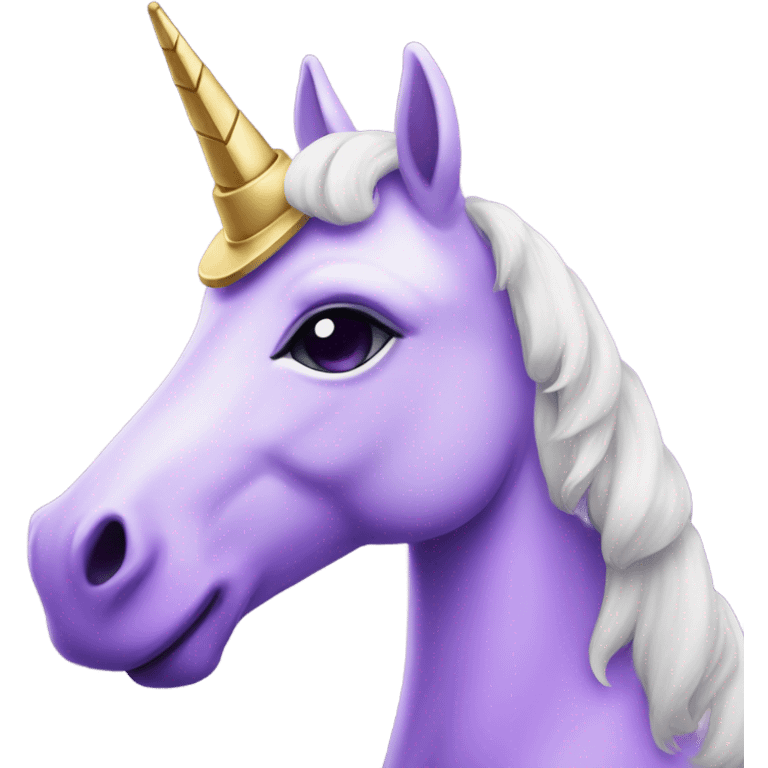 Purple Heart unicorn emoji