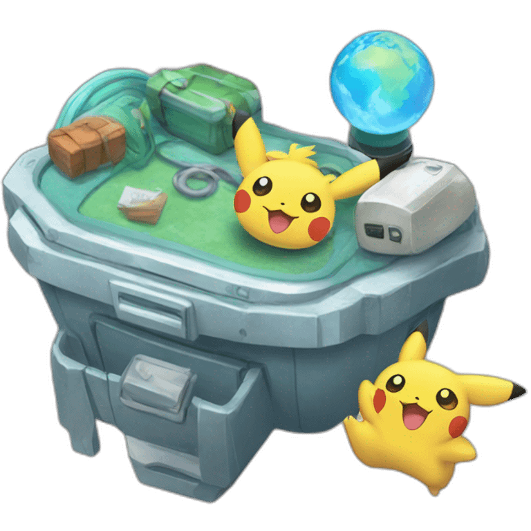 Global Trade Station Pokemon Badge  emoji