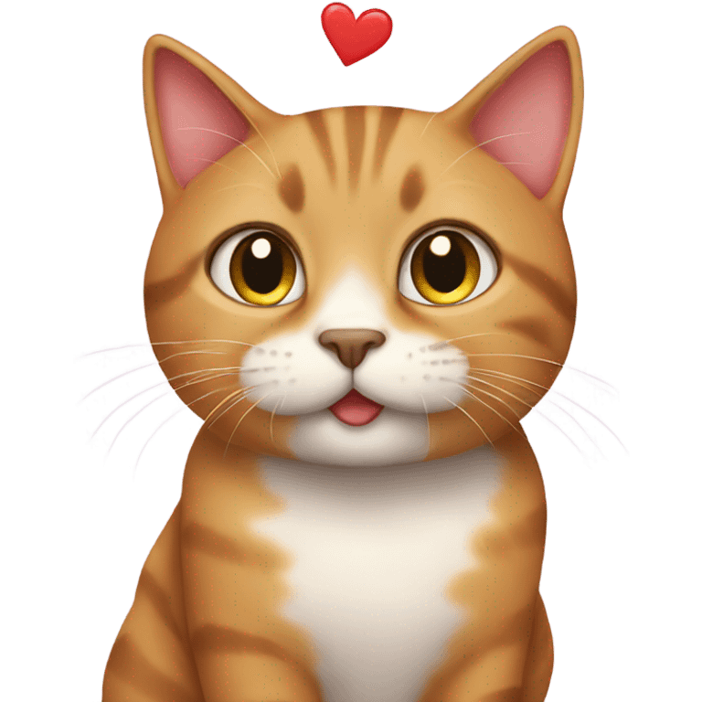 Cat in love emoji