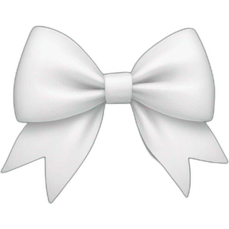 white bow emoji