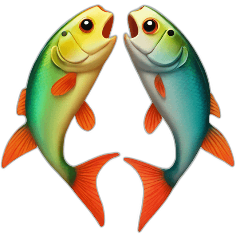 two fish kissing emoji