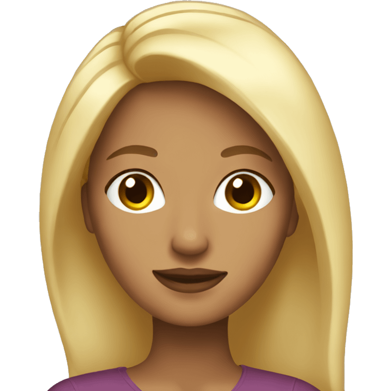 Latina with blonde hair emoji