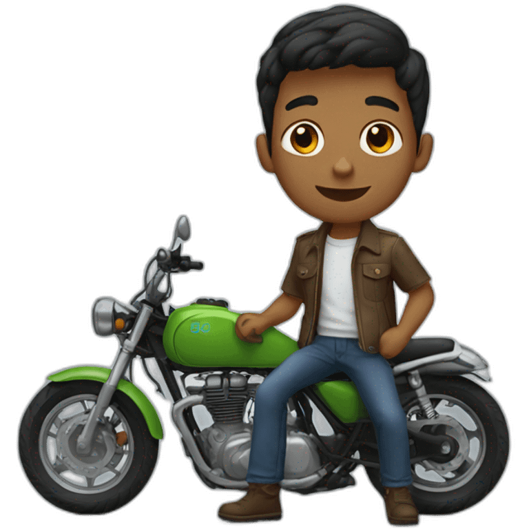 Boy with duke250  emoji