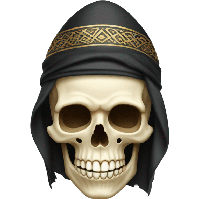 Skull with arab hat emoji