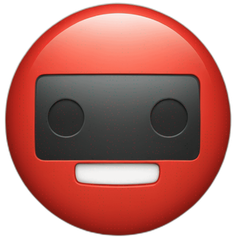 Youtube red button emoji